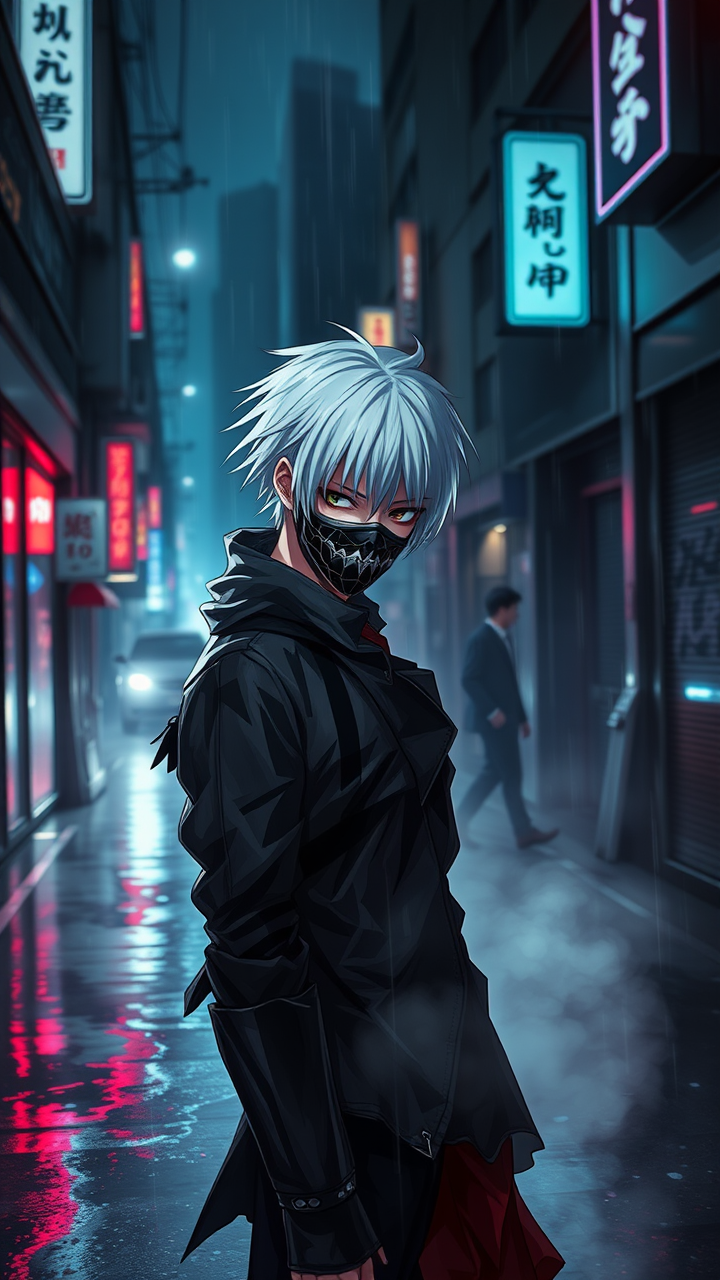 Tokyo Ghoul Ken Kaneki by flux.1 schnell